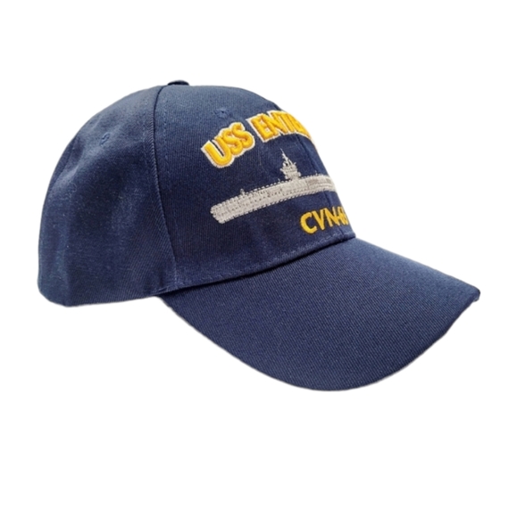 Official Licensed Product US Navy Embroidered USS Enterprise CVN-65 Baseball Hat - Picture 2 of 9